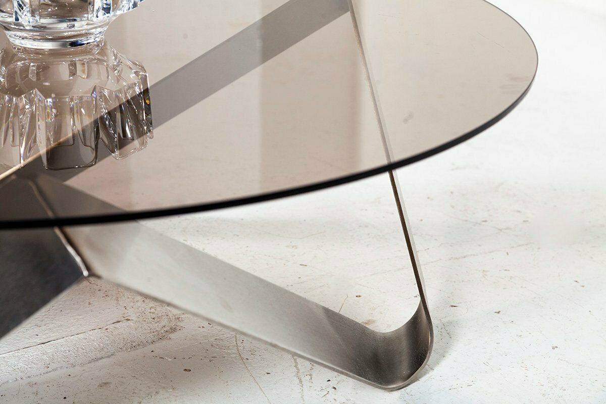 Glass Coffee Table By Knut Hesterberg For Ronald Schmitt, 1970s photo Furniture