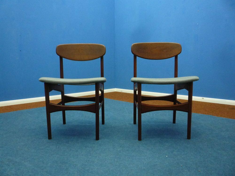Teak Chairs By Arne Hovmand Olsen For Jutex, 1950s, Set Of 2, Set Of 2