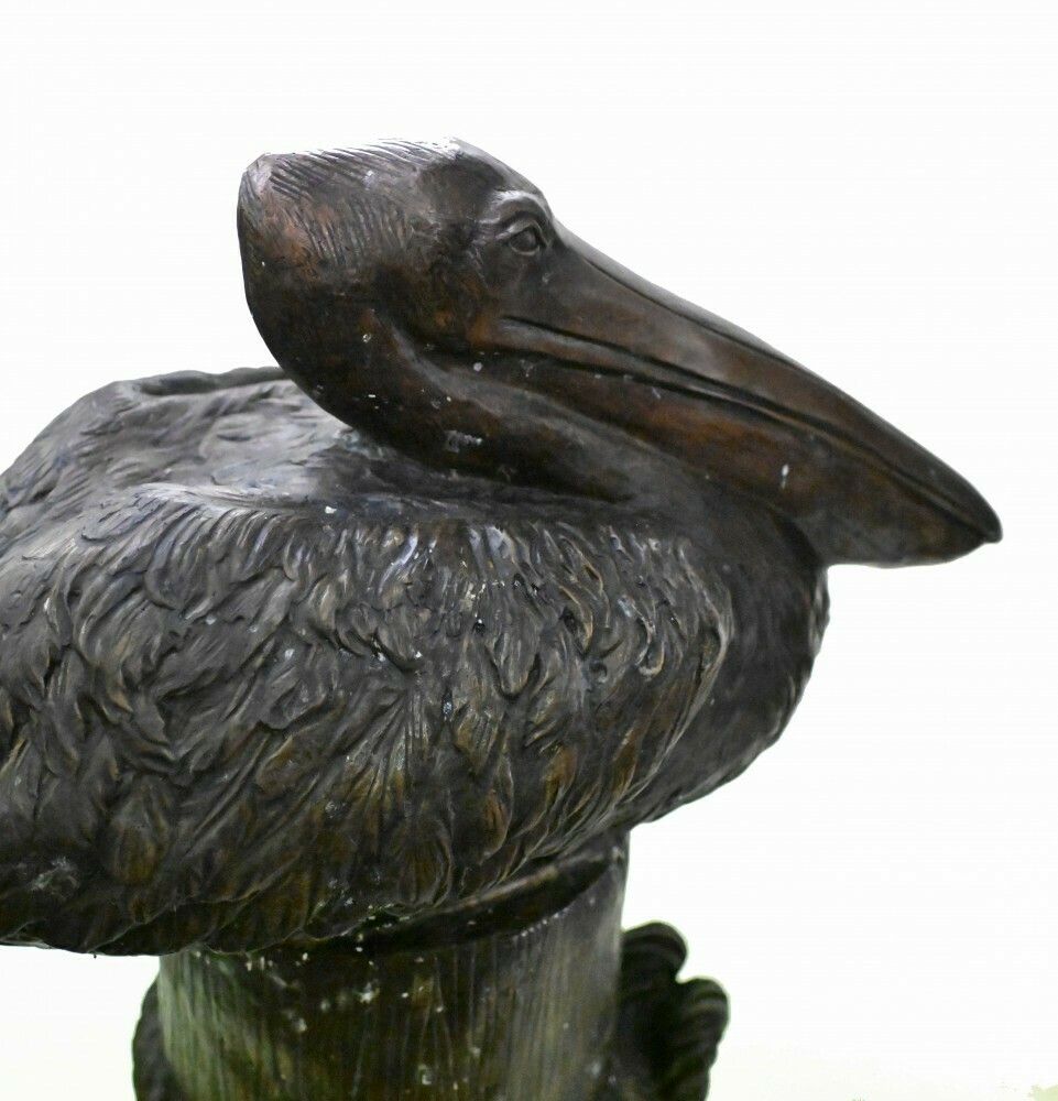 photo furniture Pair Bronze Pelicans   Large Pacific California Sea Bird Statues