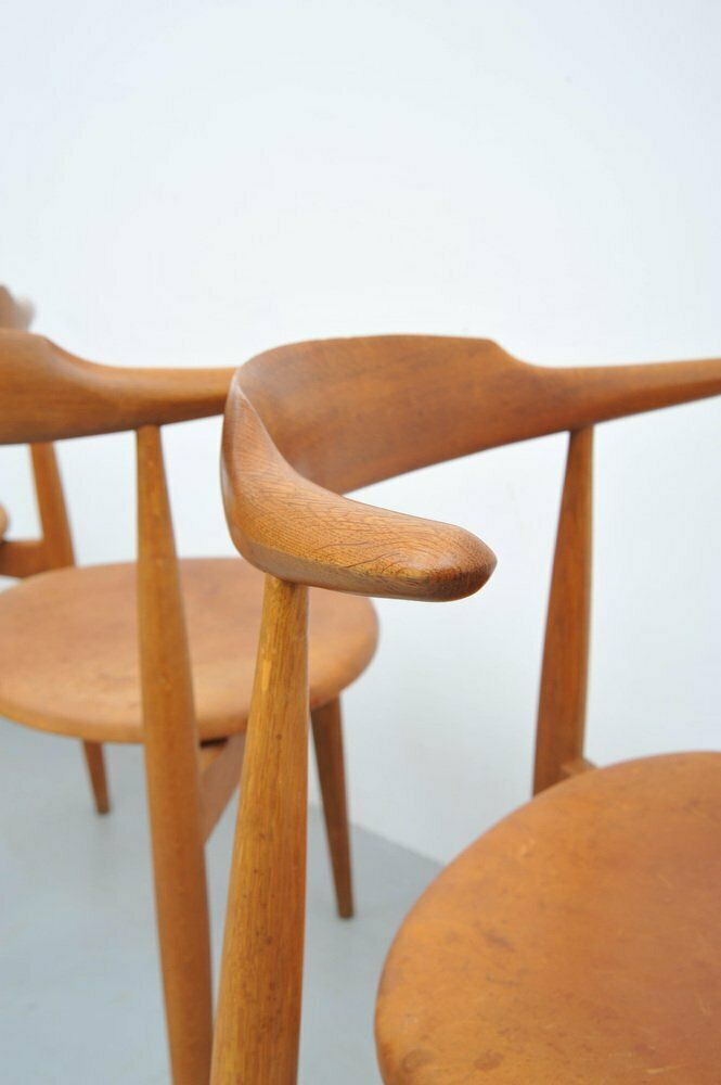 Fh4104 Heart Chair By Hans J. Wegner For Fritz Hansen, Set Of 5 photo 4251.0