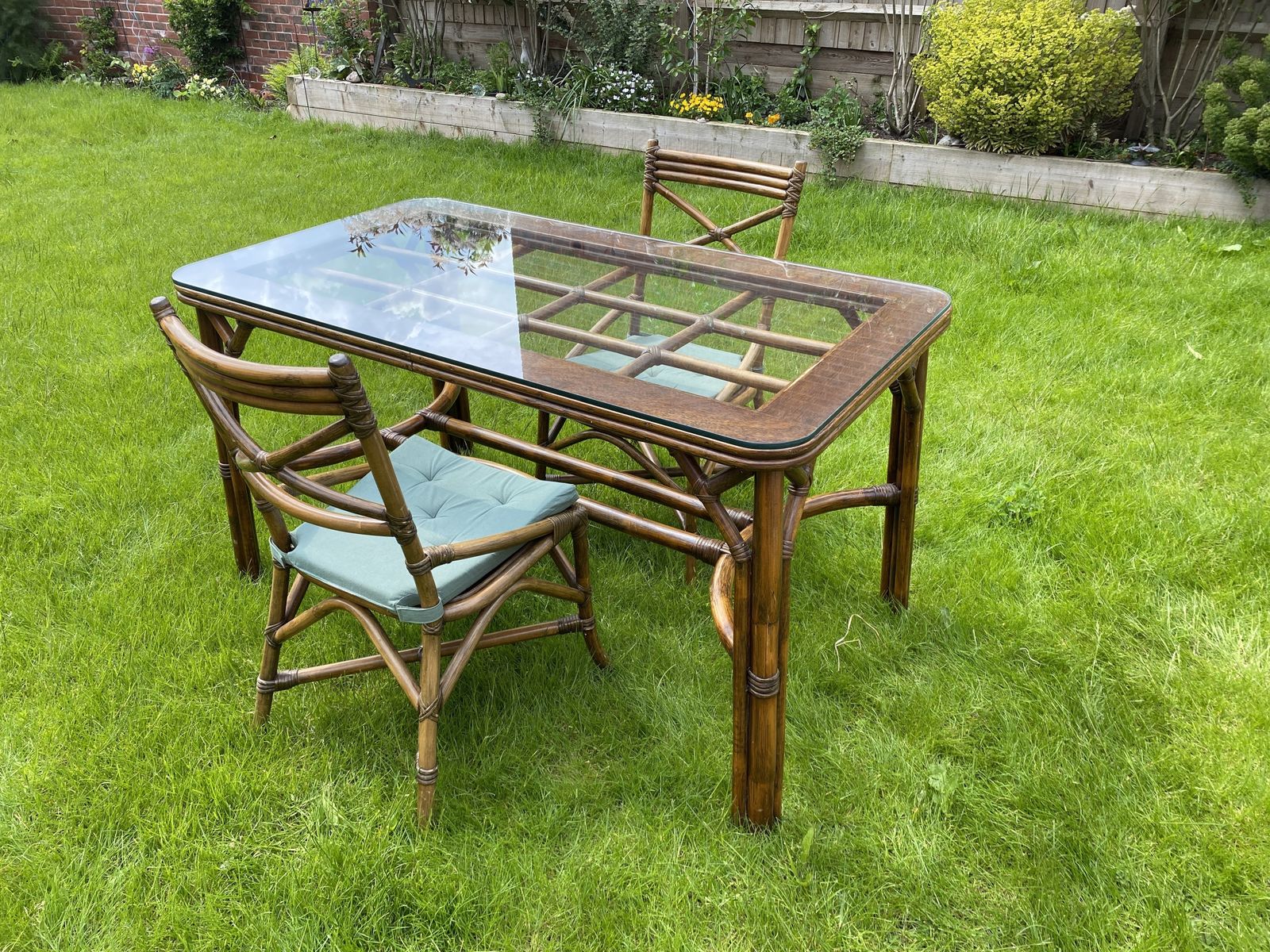 Angrave’s ‘Invincible’ Cane/Rattan Dining Table & Chairs 70s Mid Century photo vinterior
