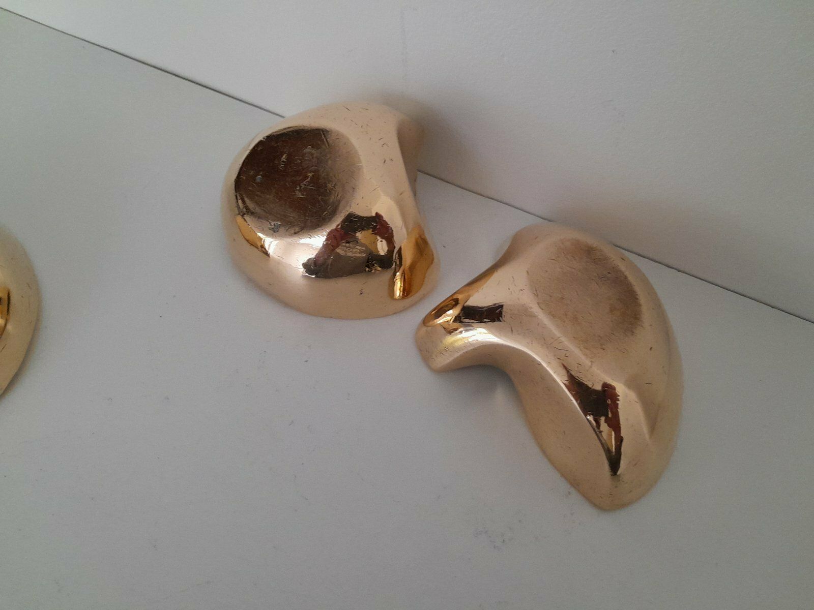 Belgian Polished Bronze Vide Poches In The Style Of Ado Chale, 1970s, Set Of 3 photo vinterior