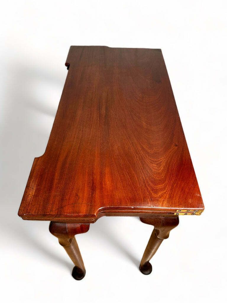 Early Antique Georgian Irish Tea/Card/Console Single Leg Extending Table Of Exceptional Quality Circa 1750 photo for sale