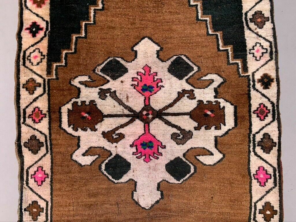 Vintage Turkish Rug 131x87 Cm Shabby Carpet Kars Region Small photo 165.0