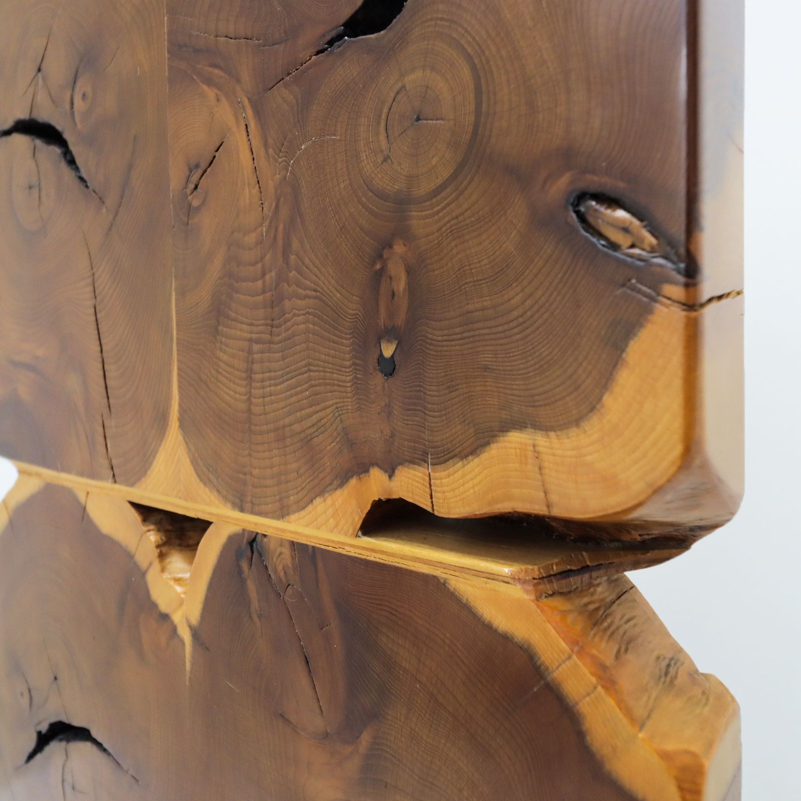A Unique Vintage Italian Wooden ‘Totem’ Style Sculpture By Artist Pina Pedano photo 2750.0