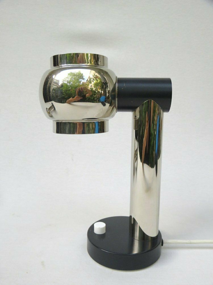 Small Italian Table Lamps In Brass, 1970s, Set Of 2 photo vintage