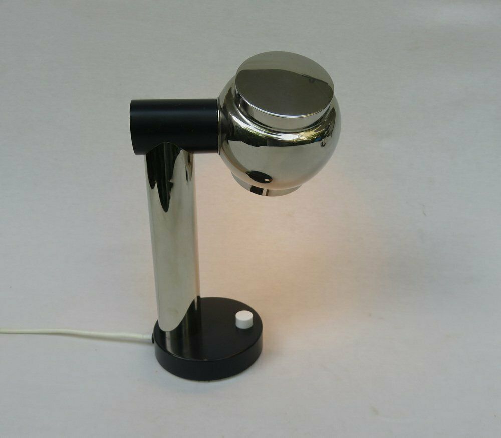 photo for sale Small Italian Table Lamps In Brass, 1970s, Set Of 2