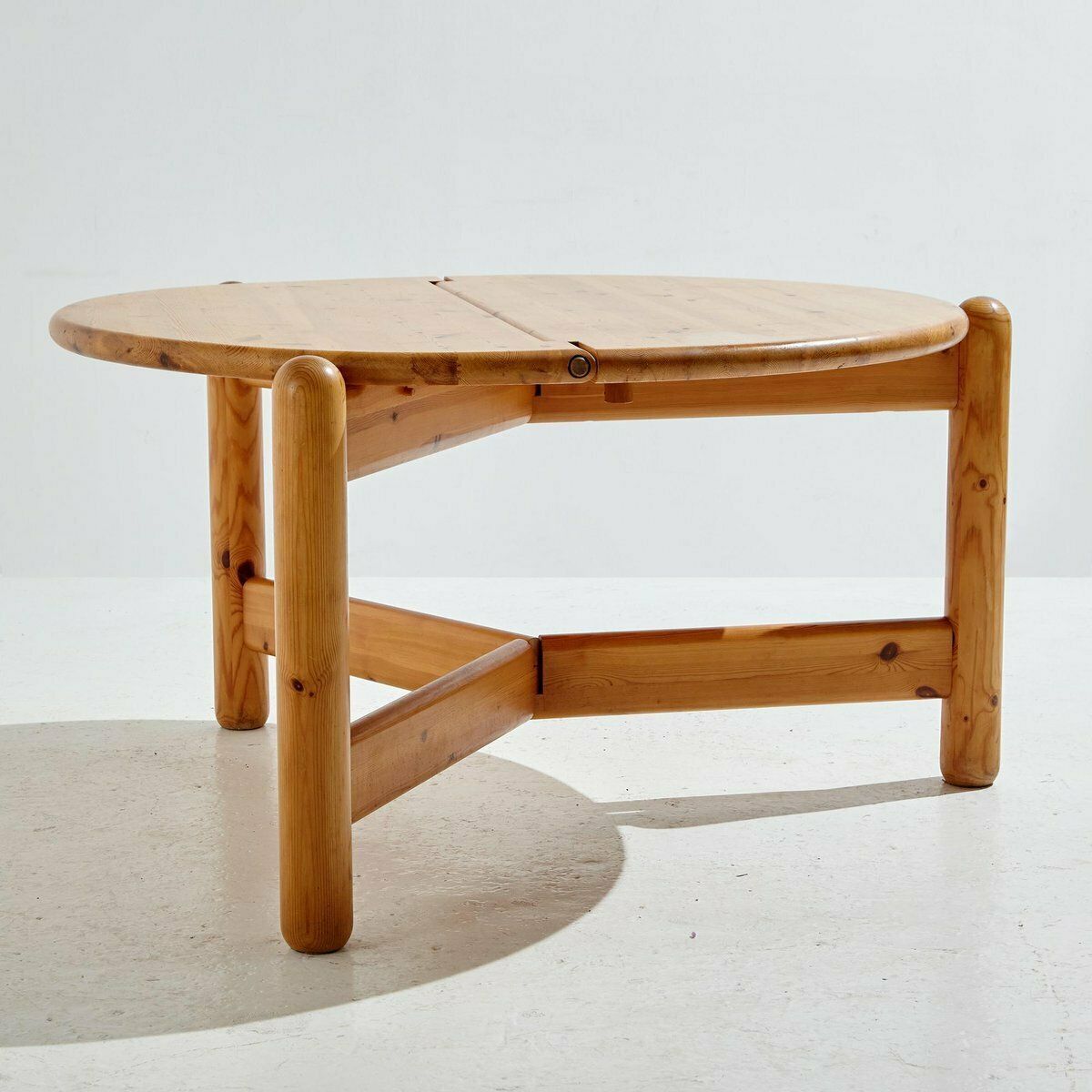 photo vintage Pinewood Dining Set By Rainer Daumiller For Hanex, 1980s, Set Of 7