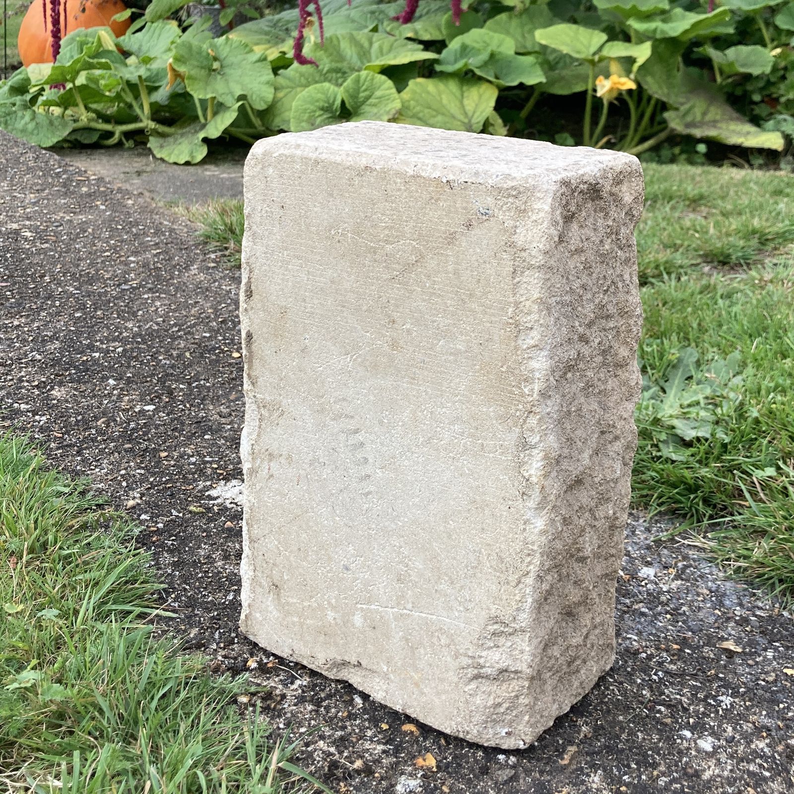Well Carved Stone Face, Circa 1940 photo buy
