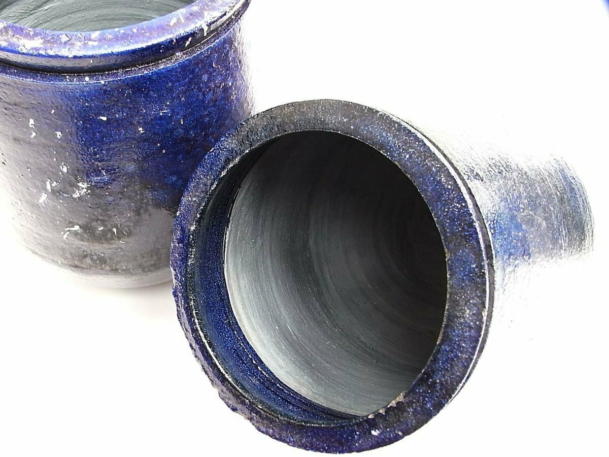 Majolica Yves Planters By Gunter Lambert, 1990s, Set Of 3 photo buy