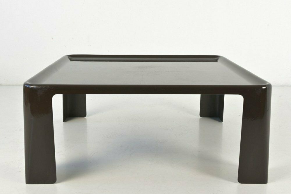 Italian Amanta Square Side Table By Mario Bellini For B&B Italia, 1966 photo vinterior