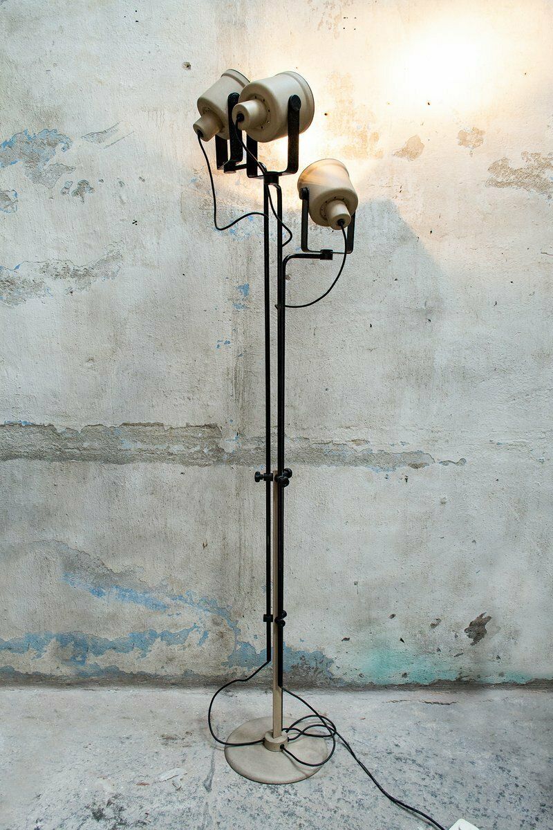 Vloerlamp Met 3 Lichten P433 Van Brusasco & Torretta Voor Luci Italia, Jaren 1970 photo furniture