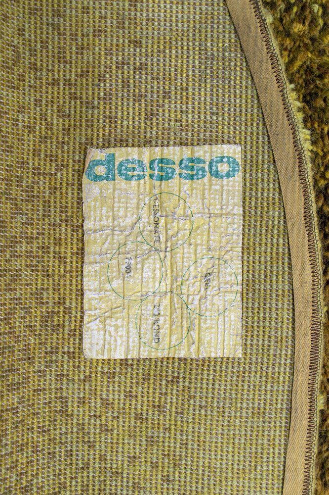 Yellow Rug From Desso, 1970s, Vintage photo Textiles