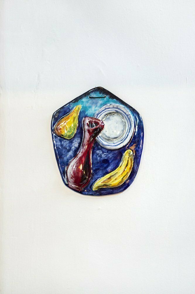 Painted Ceramic Tile From San Polo, Venice, Italy, 1950s