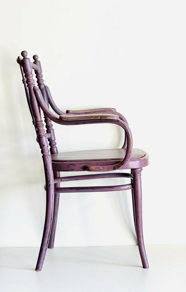 Vintage Painted Oak Armchair photo vintage