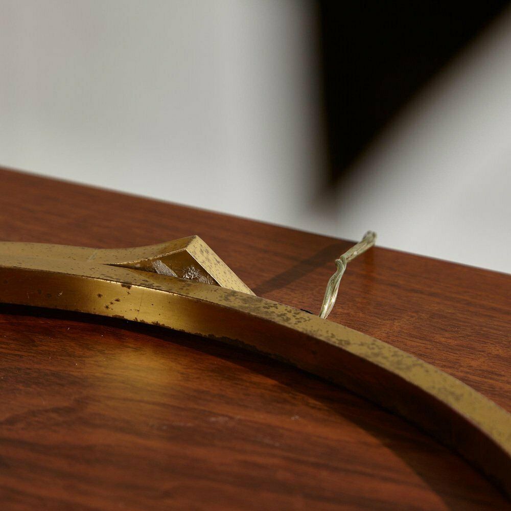 Brass Table Lamp By Tommaso Barbi For Bottega Sadness, 1970s photo for sale