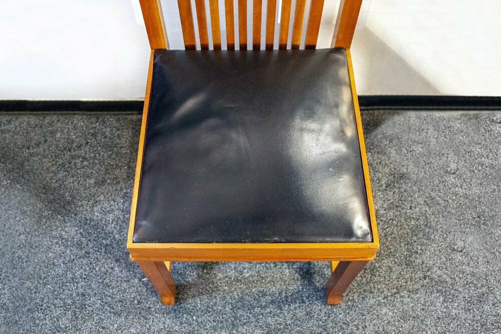614 Coonley 2 Chairs By Frank Lloyd Wright For Cassina, Italy, 1992, Set Of 4 photo 10876.32