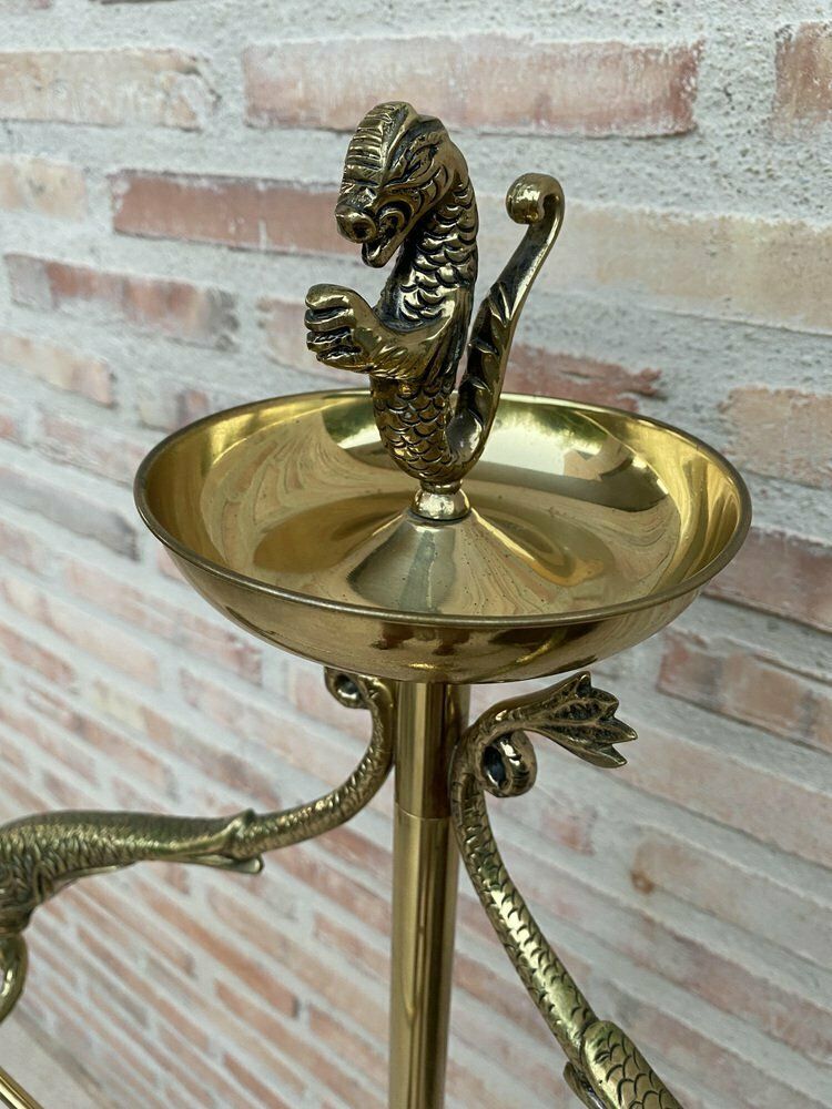 Early 20th Century French Bronze And Brass Valet Stand Dressboy, 1940s photo buy