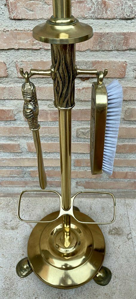 photo for sale Early 20th Century French Bronze And Brass Valet Stand Dressboy, 1940s