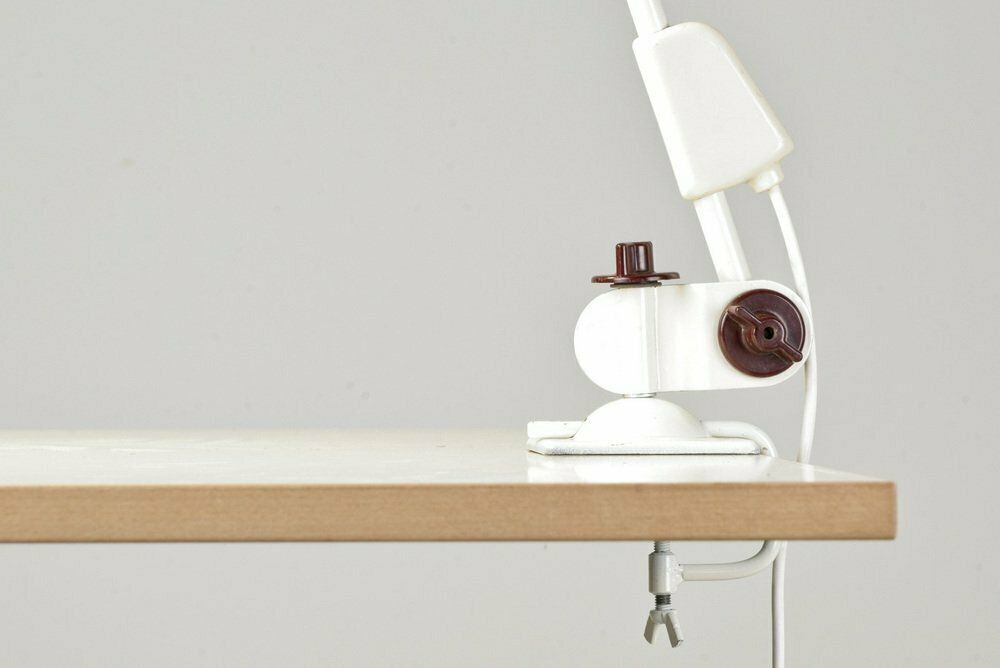 Articulated Light Jp20 In White From Veb Zweckleuchtenbau Dresden, Germany, 1970s photo Lighting