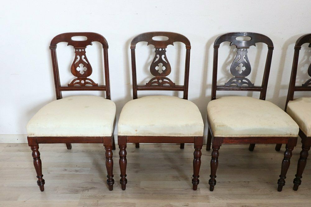 19th Century English Dining Chairs, Set Of 6 photo for sale