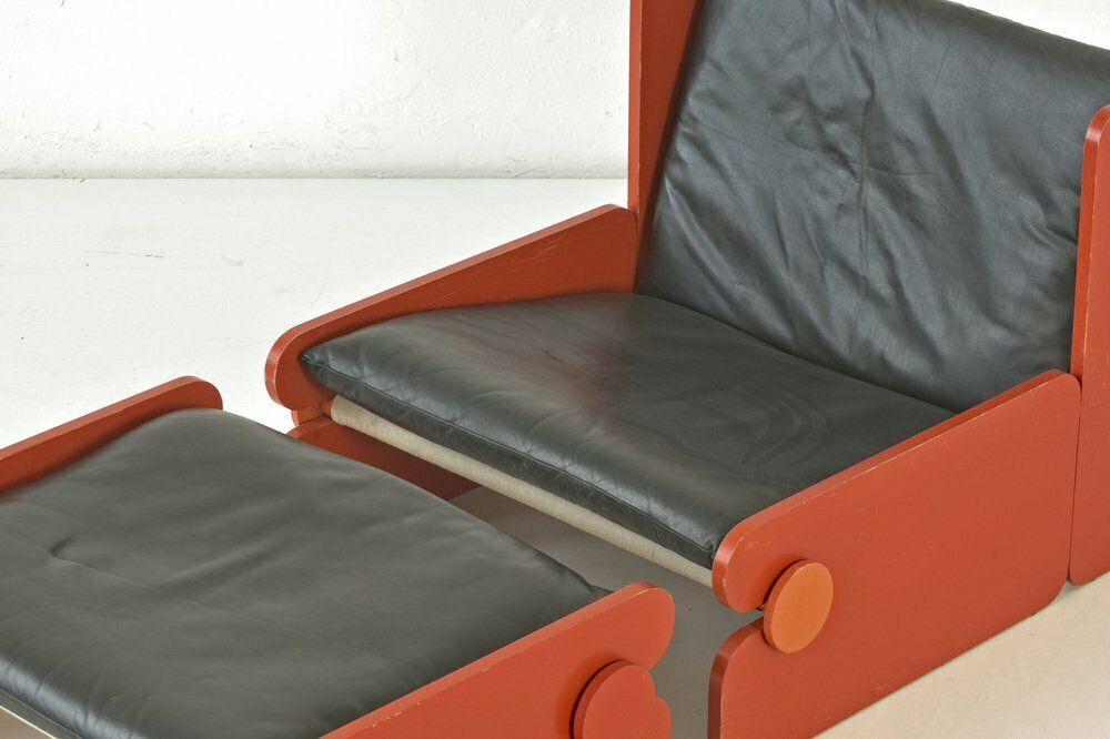 Easy Chair With Ottoman From Fratelli Reguitti, Italy, 1960s, Set Of 2 photo furniture