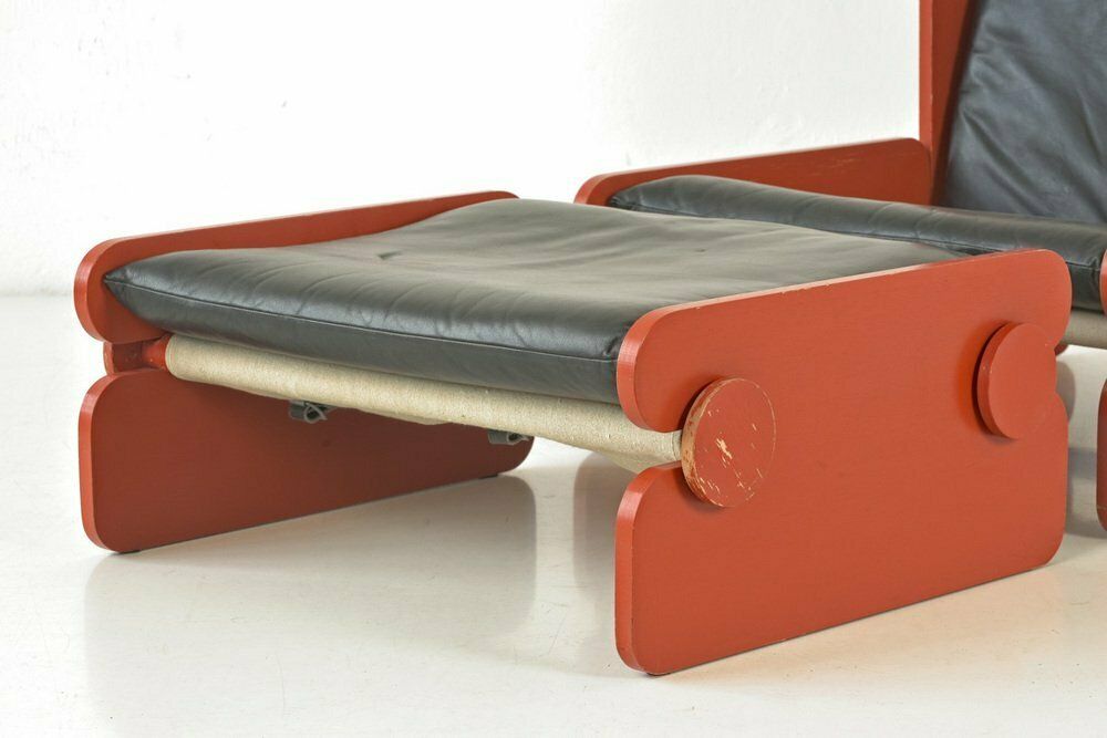 Easy Chair With Ottoman From Fratelli Reguitti, Italy, 1960s, Set Of 2 photo for sale