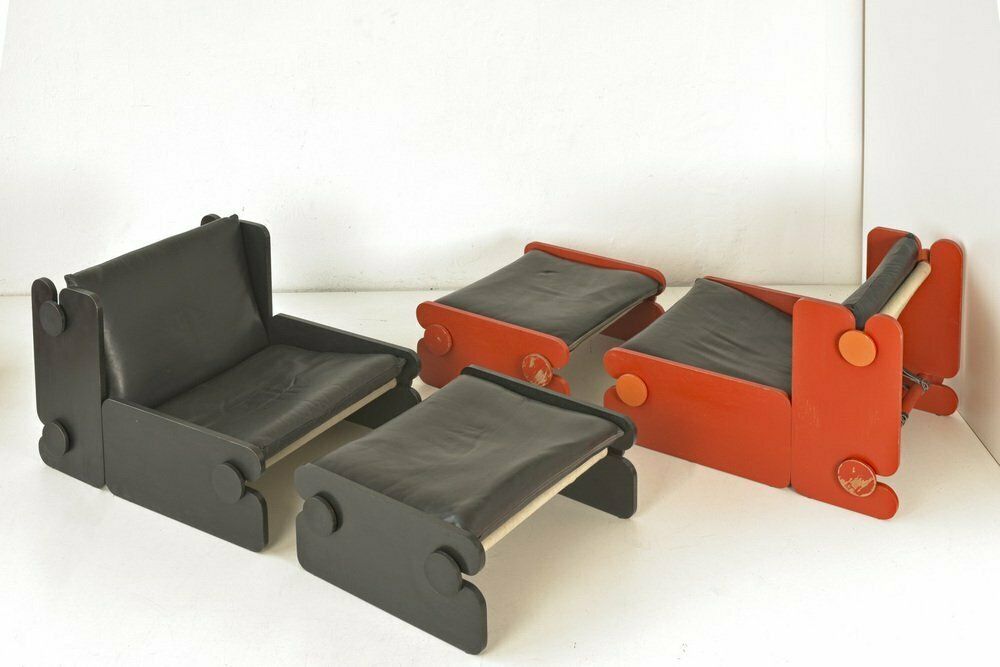 2852.0 Easy Chair With Ottoman From Fratelli Reguitti, Italy, 1960s, Set Of 2 photo