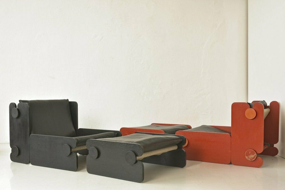 photo vinterior Easy Chair With Ottoman From Fratelli Reguitti, Italy, 1960s, Set Of 2