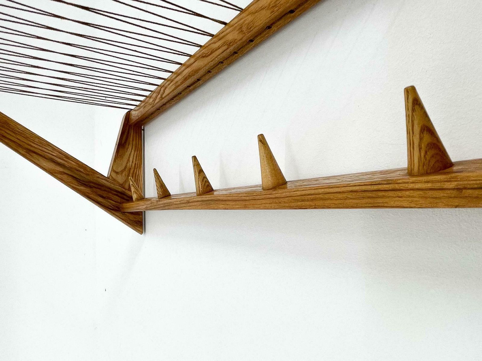 Mid Century Wooden Wall Hanger By Uluv, Czechoslovakia, 1960s photo 324.0