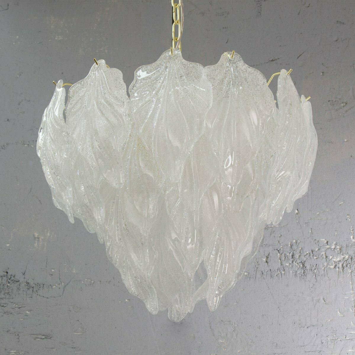 Suspension Chandelier In Crystal Coloured Murano Glass, Italy, 1990s photo for sale