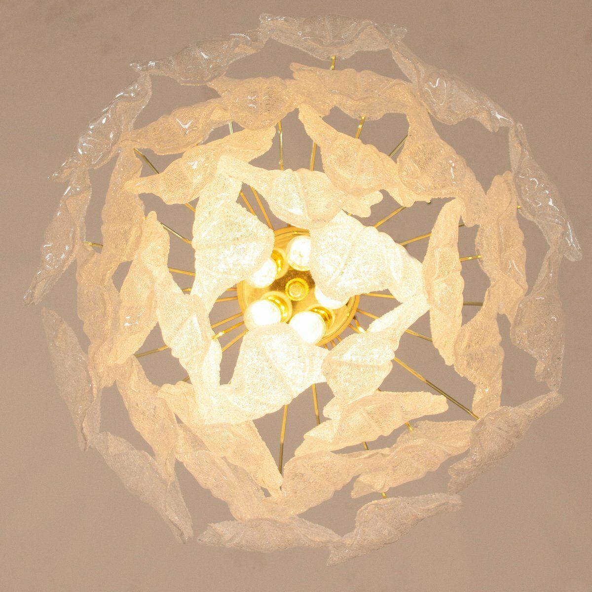 Lighting Suspension Chandelier In Crystal Coloured Murano Glass, Italy, 1990s photo