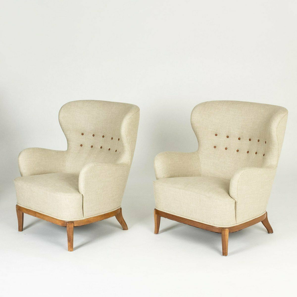 Mid Century Lounge Chairs By Carl Axel Acking, 1940s, Set Of 2