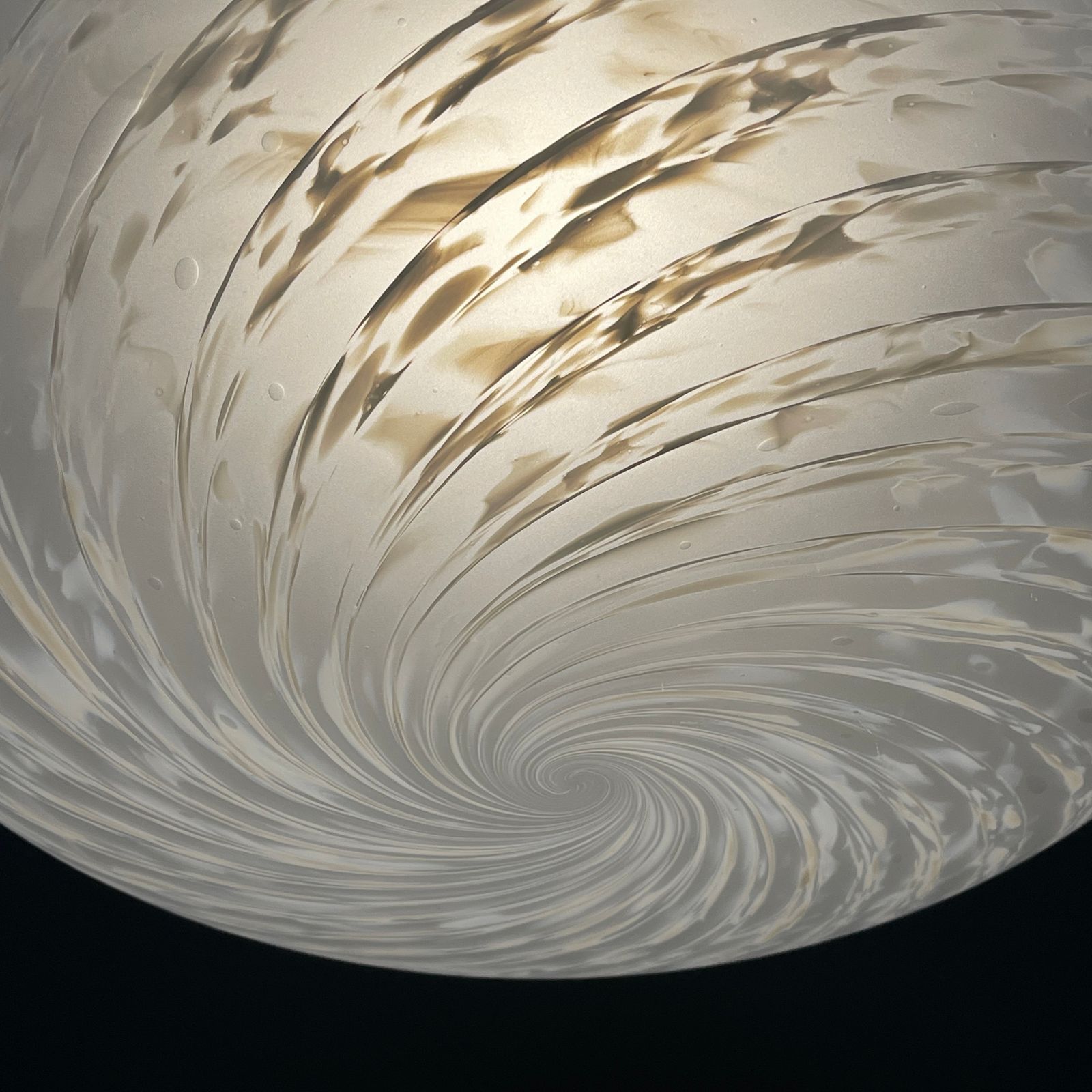 Large Swirl Murano Glass Pendant Lamp Vetri Murano Italy 1970s photo furniture