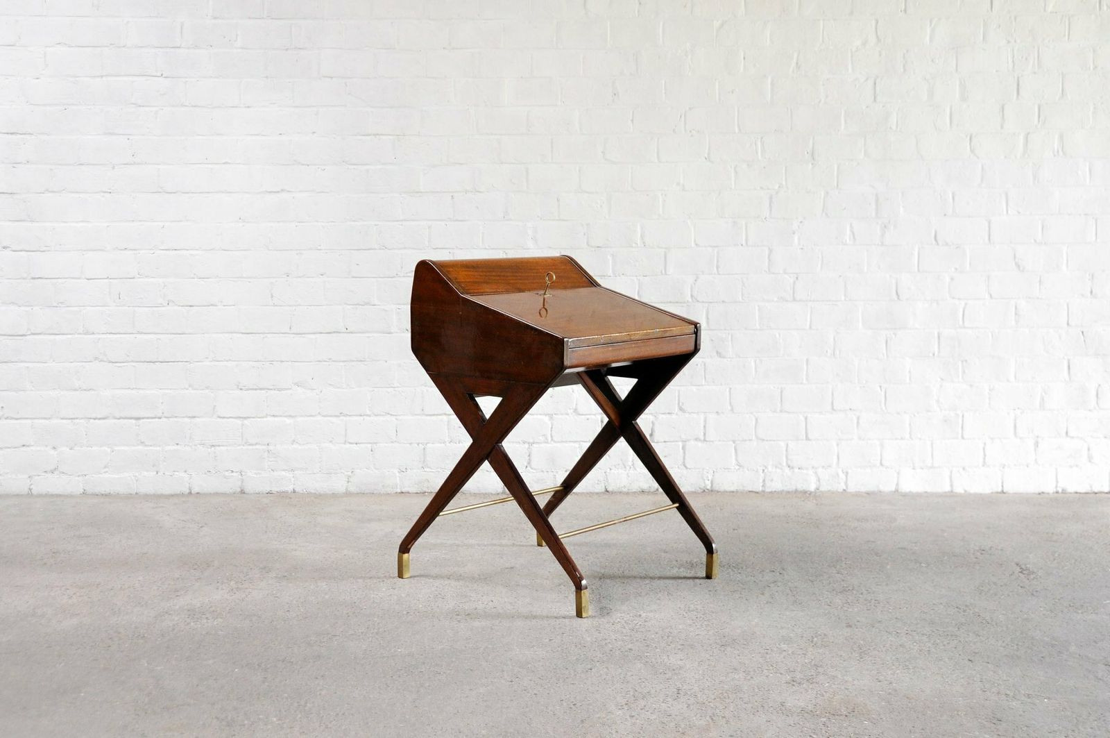 Mid Century Mahogany Bar Cabinet By Osvaldo Borsani, Italy, 1950s photo furniture