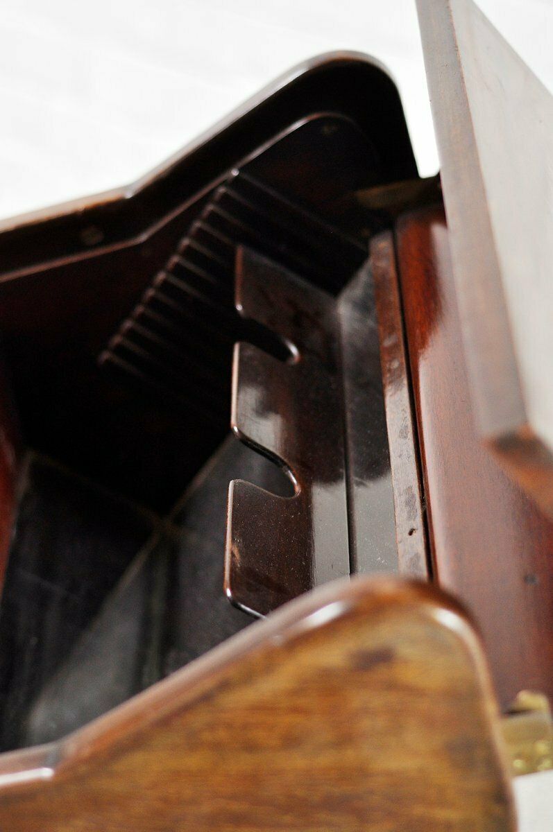 Furniture Mid Century Mahogany Bar Cabinet By Osvaldo Borsani, Italy, 1950s photo