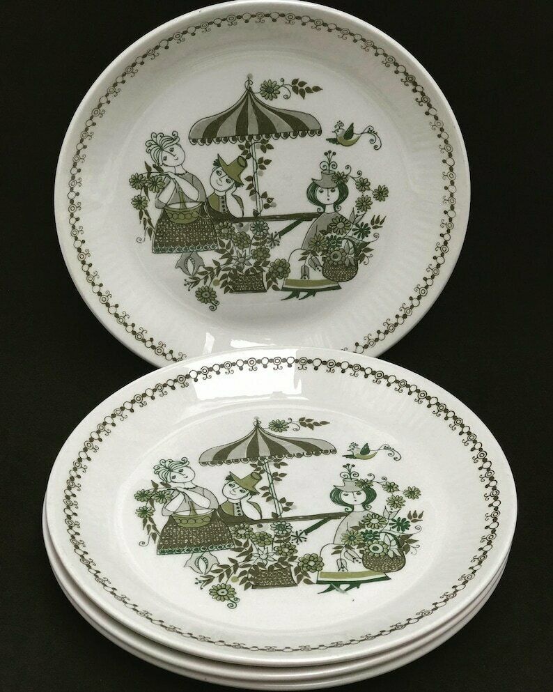 Figgjo Flint 4 Borden Market Turi Scandinavian Design Dessert