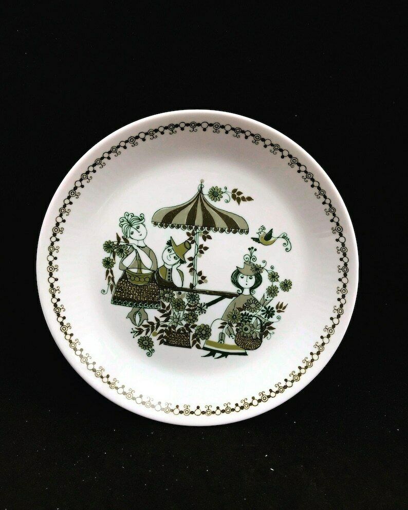 Figgjo Flint 4 Borden Market Turi Scandinavian Design Dessert photo for sale