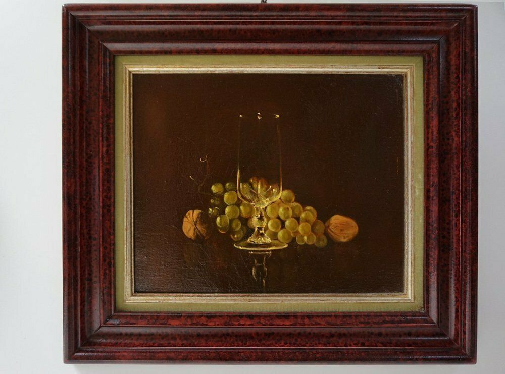 Belgian Artist, Still Life, 1983, Oil On Canvas Paintings, Set Of 3 photo buy