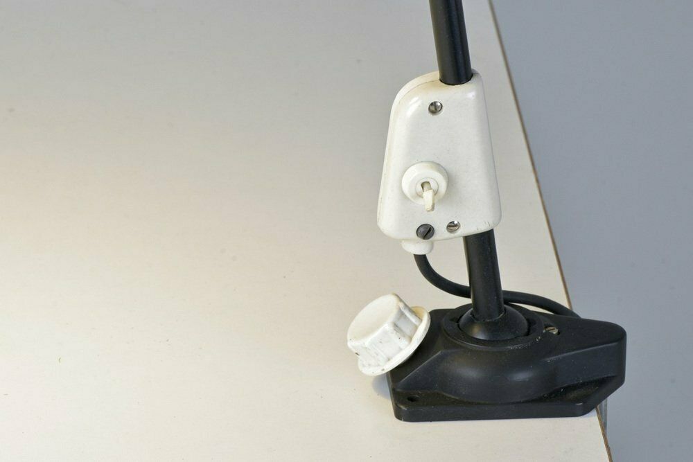 Articulated Light In Black From Reif Leuchtenbau Dresden, Germany, 1960s photo 612.0