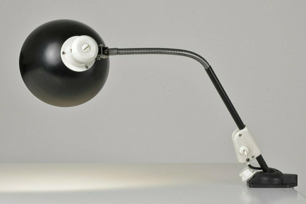 Articulated Light In Black From Reif Leuchtenbau Dresden, Germany, 1960s photo vintage