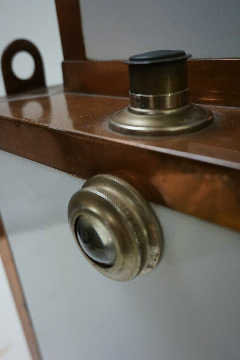 photo furniture Antique Steampunk Copper And Ceramic Medical Sterilizer Cabinet, 1890s