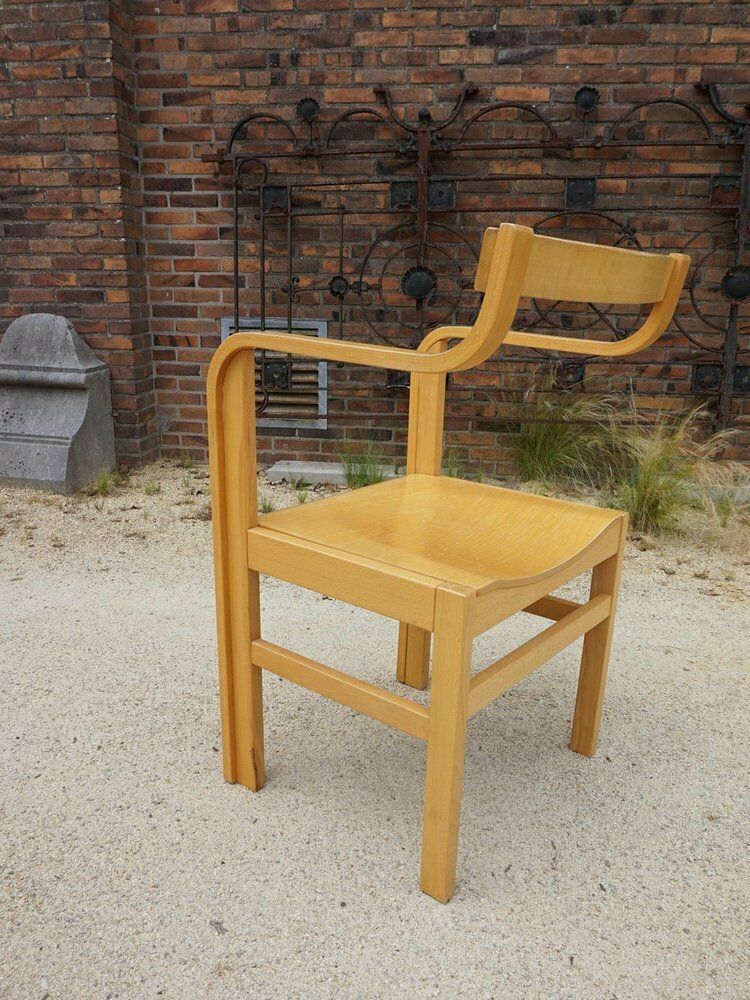 photo furniture Dutch Plywood And Beech Armchair Attributed To Enraf Nonius For Delft, 1970s