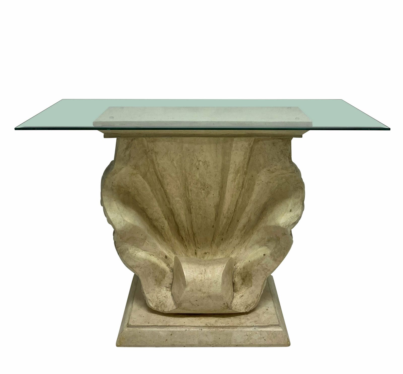 A Pair Of Mid Century Scallop Shell Consoles In The Manner Of Serge Roche photo for sale