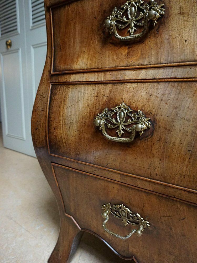 Dutch Bombe Cylinder Secretaire, 1700s photo Furniture