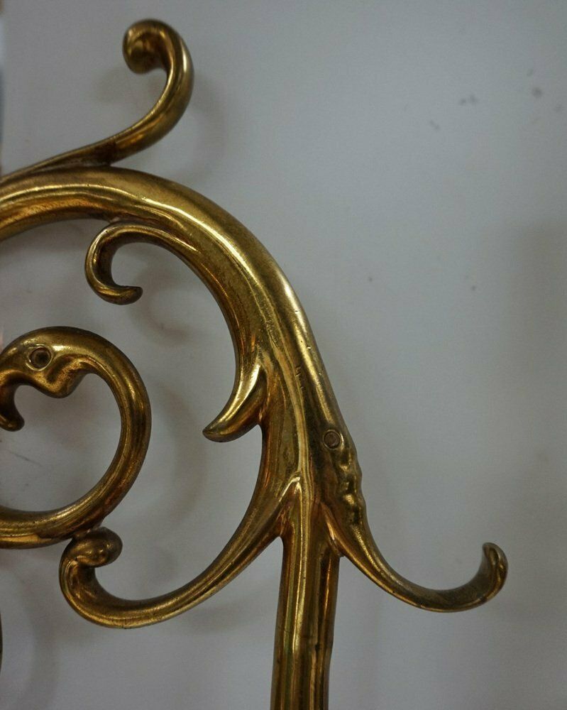 1421.0 Dutch Colonial Rembrandt 5 Light Bronze Chandelier, 1870s photo