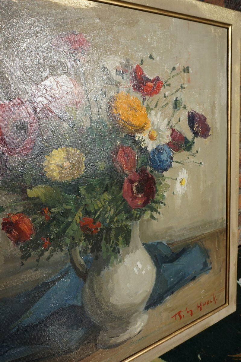 Belgium Painting, 20th Century, Oil On Canvas, Framed photo 297.0