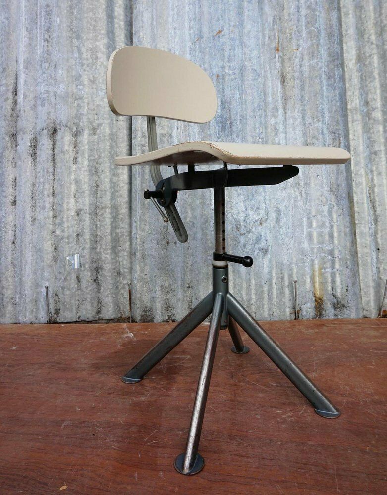 Swedish Industrial Architect Work Desk Chair By John Odelberg & Anders Olsen, 1940s photo for sale
