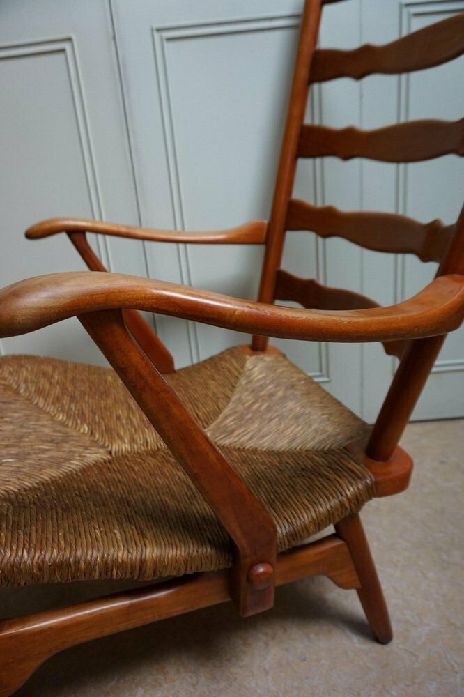 photo vintage Mid Century Dutch Organic Shaped Armchair From De Ster Gelderland, 1950s