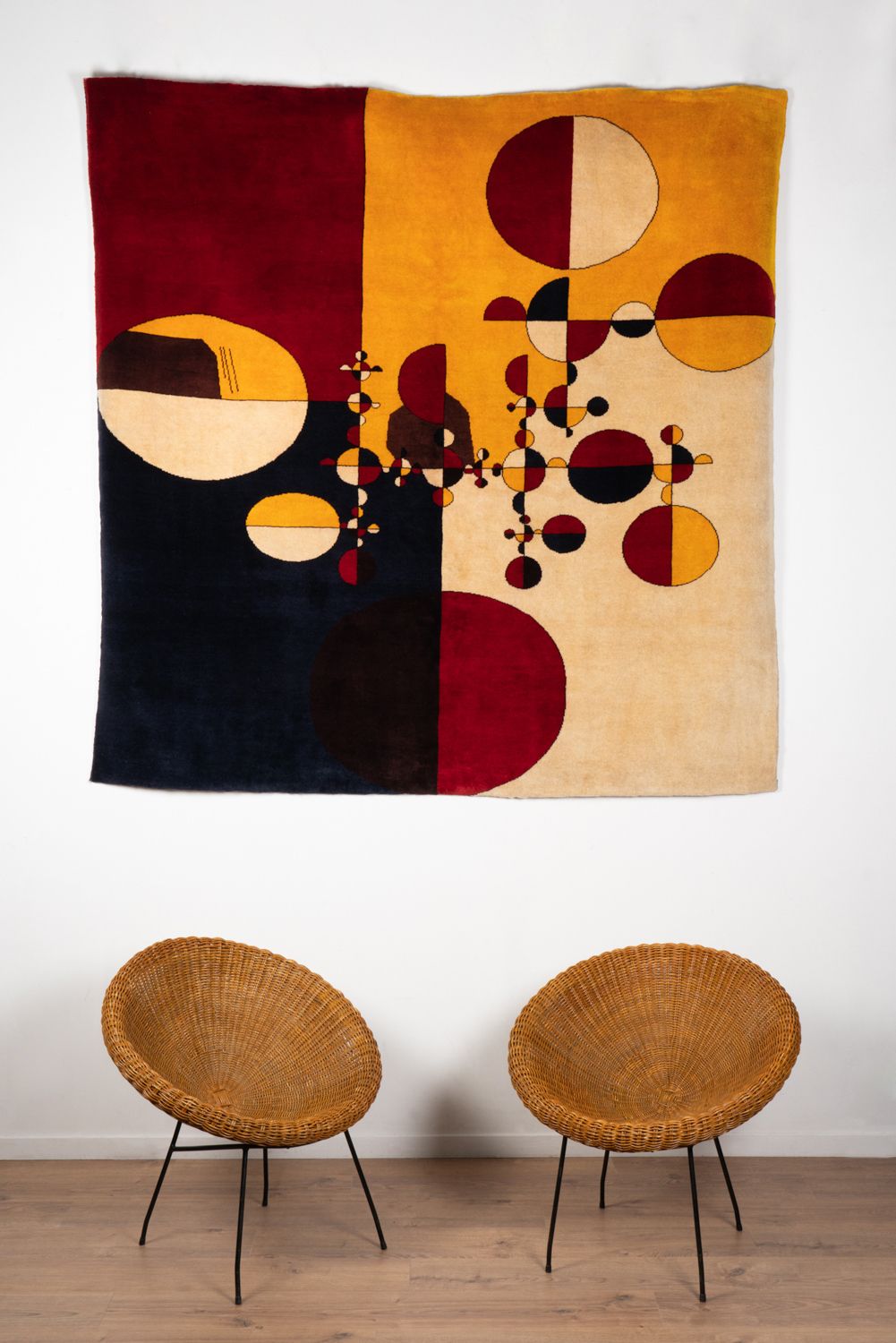 Tapestry	« Samuraï	Tree	Variants ». photo Textiles